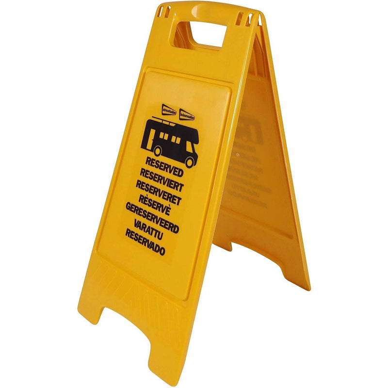 Motorhome Reserved Pitch Sign Campervan Pitch Reserved Sign Yellow Multi Language Leisurewize - Dynamic Drive