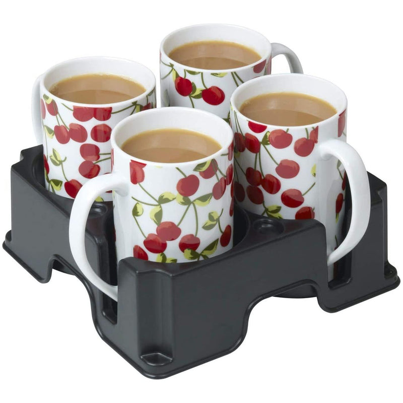 Muggi Multi Cup & Mug Holder Black Motorhome Caravan Boat Home Office Muggi - Dynamic Drive
