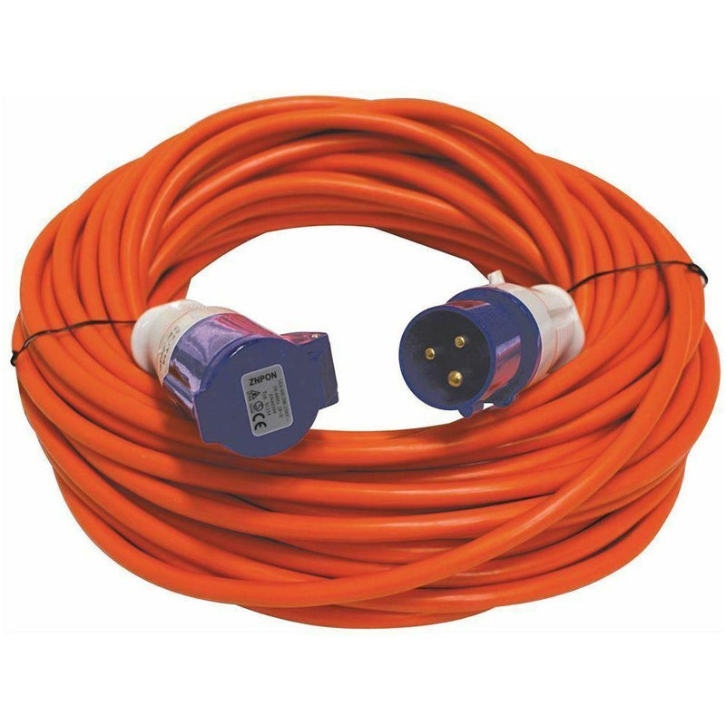 Orange 25 Metre 230v Electric Hook Up Extension Leisurewize - Dynamic Drive