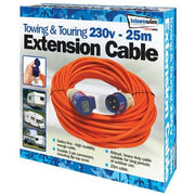 Orange 25 Metre 230v Electric Hook Up Extension Leisurewize - Dynamic Drive