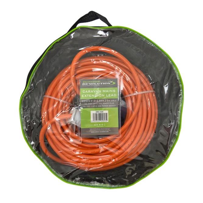 Outdoor Revolution Caravan Mains Extension Cable 25m 2.5mm 16A Outdoor Revolution - Dynamic Drive
