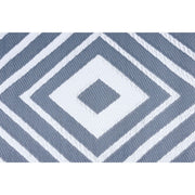 Outdoor Garden Rug Portable Reversible Mat for Decking Patio Prisma Grey/White 150 X 250 cm Plastic Straw ukcampingandleisure - Dynamic Drive