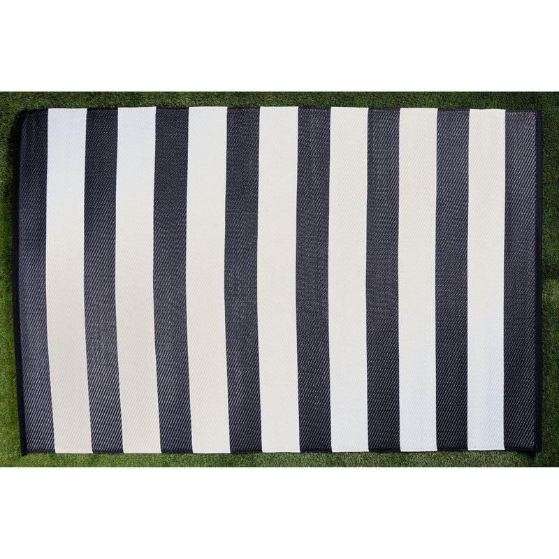 Outdoor Garden Rug Portable Reversible Mat for Decking Patio Zebra Stripe Zebra 120 x 180 cm Plastic Straw ukcampingandleisure - Dynamic Drive
