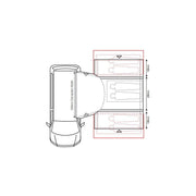 Outdoor Revolution Cayman Combo PC Low Driveaway Awning 180-210cm Outdoor Revolution - Dynamic Drive