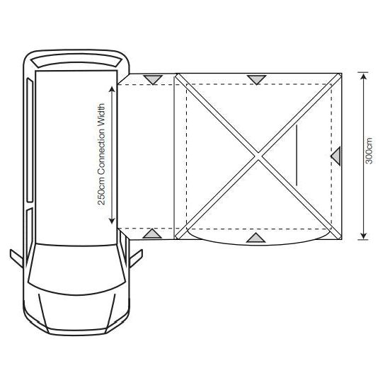 Outdoor Revolution Cayman Inflatable Air High Awning (255-305cm) Outdoor Revolution - Dynamic Drive