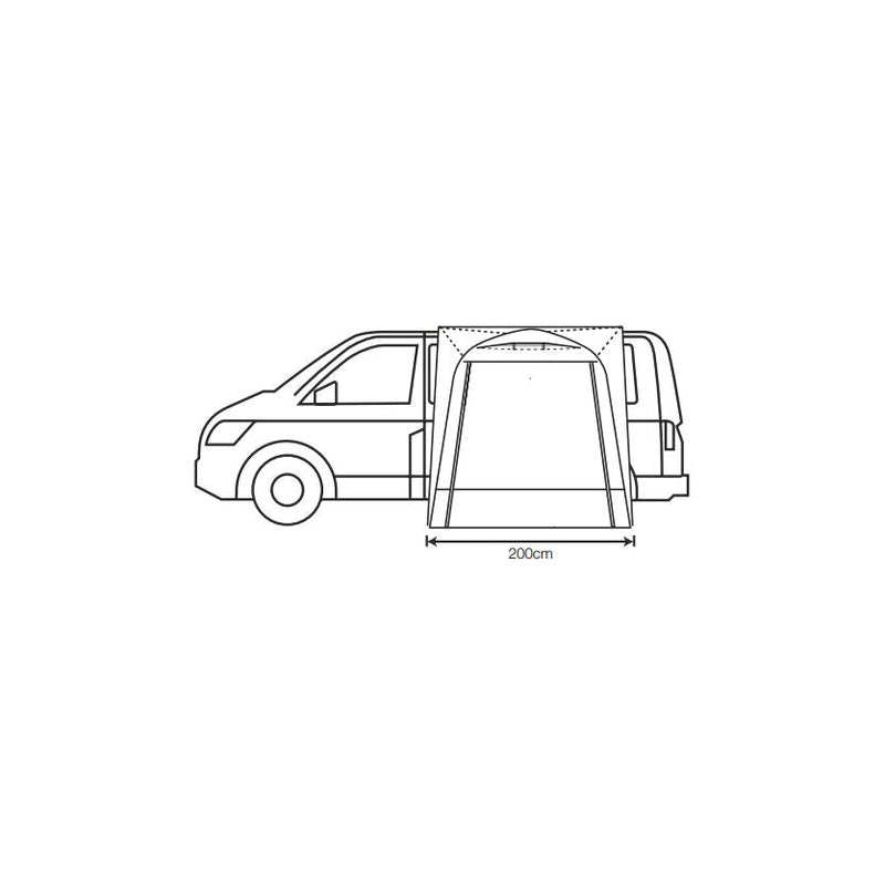Outdoor Revolution Cayman Outhouse Handi XL Mid Top Drive Away Awning VW T4 T5 Outdoor Revolution - Dynamic Drive