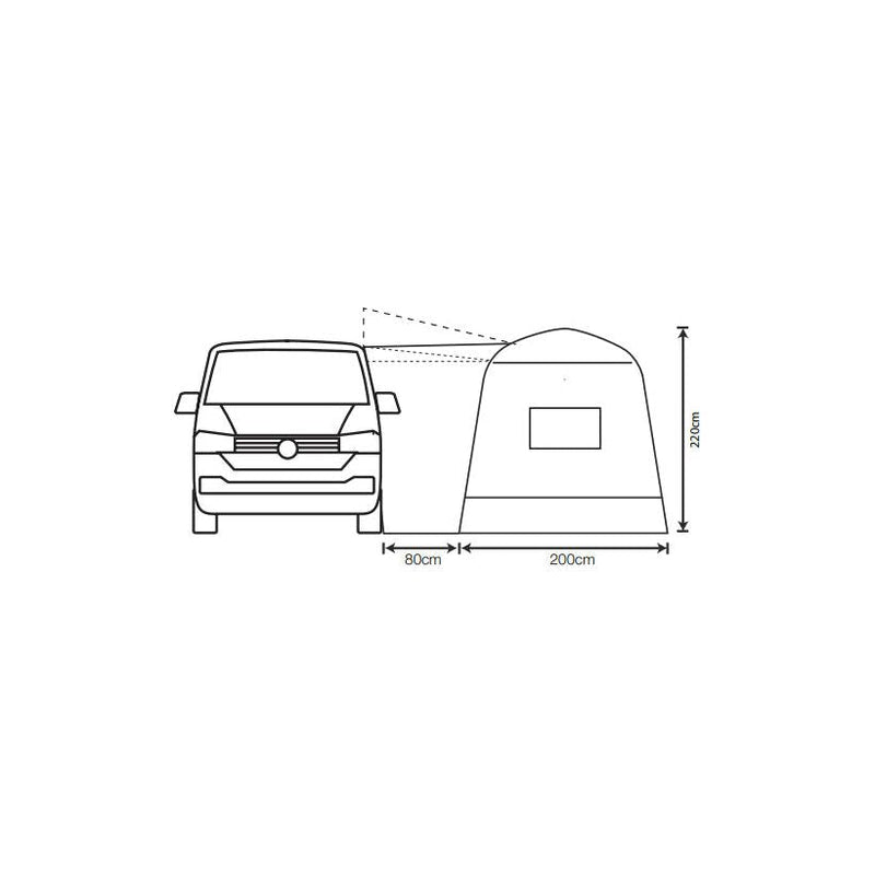 Outdoor Revolution Cayman Outhouse Handi XL Mid Top Drive Away Awning VW T4 T5 Outdoor Revolution - Dynamic Drive