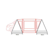 Outdoor Revolution Cayman Zip On Porch Door For Cayman Awnings Outdoor Revolution - Dynamic Drive