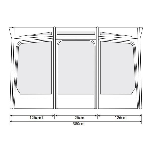 Outdoor Revolution Eclipse Pro 380L Caravan/Motorhome Awning 235-250cm Outdoor Revolution - Dynamic Drive