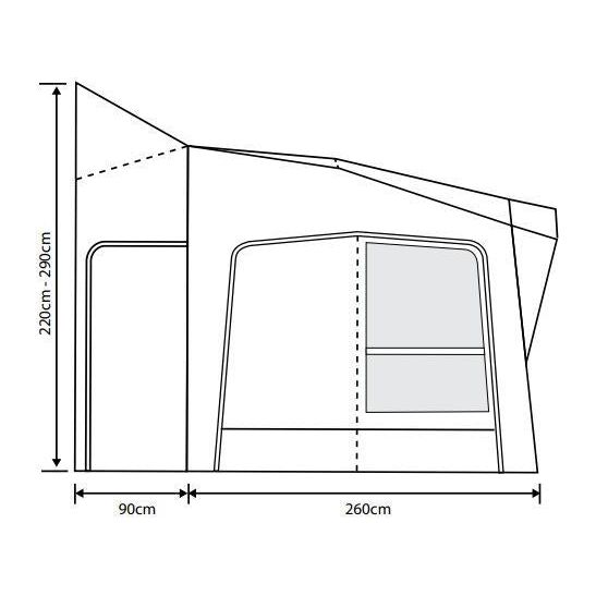Outdoor Revolution Esprit Pro X 350M Awning (220-290cm) Outdoor Revolution - Dynamic Drive