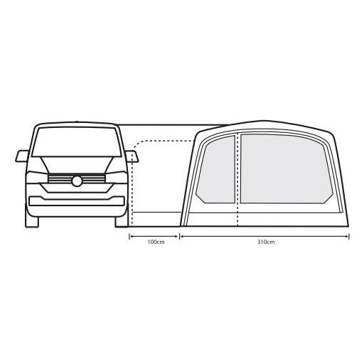 Outdoor Revolution Movelite T3E High Awning (255-305cm) Outdoor Revolution - Dynamic Drive