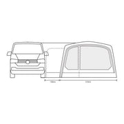 Outdoor Revolution Movelite T4E PC Lowline Air Inflatable Awning (180-220cm) Outdoor Revolution - Dynamic Drive