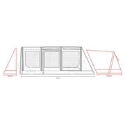 Outdoor Revolution Movelite T4E PC Midline Air Inflatable Awning 220-255cm Outdoor Revolution - Dynamic Drive