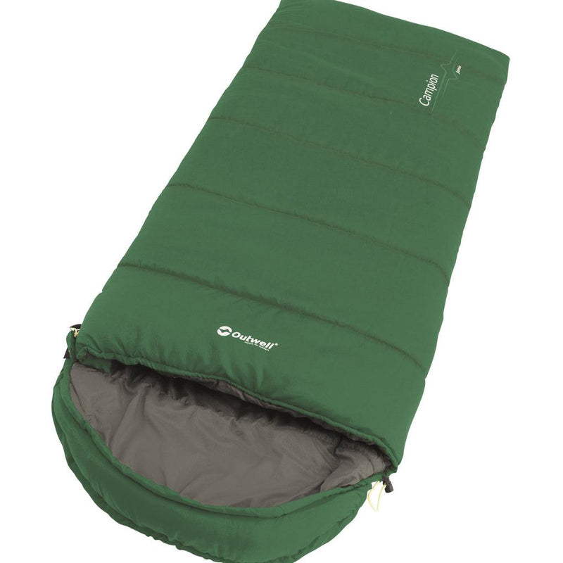 Outwell Campion Junior Kid / Childrens Sleeping Bag Green - 2 Season Outwell - Dynamic Drive
