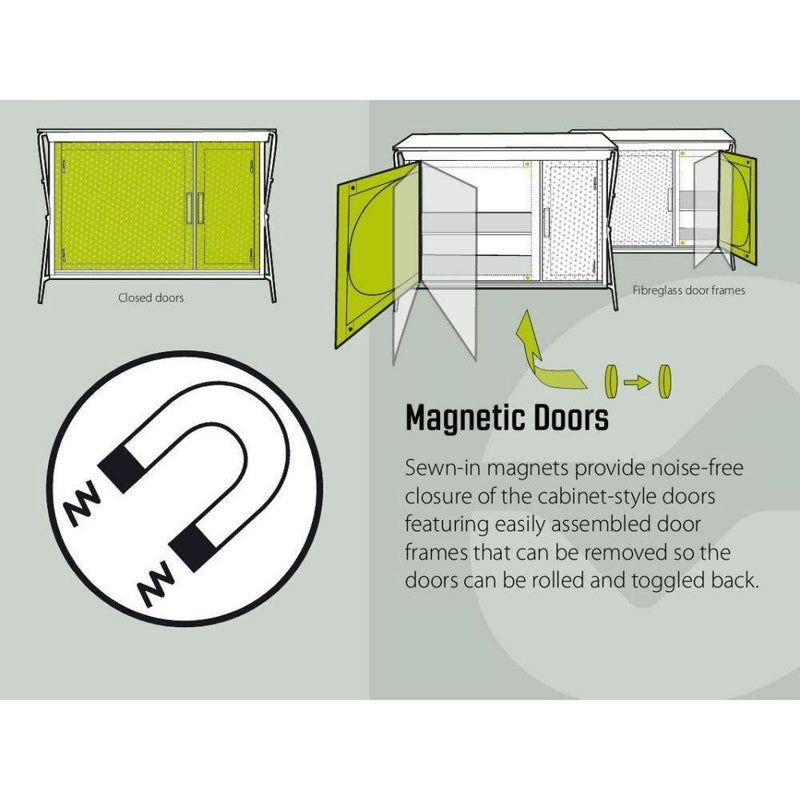 Outwell Cayon Cabinet Camping Family Storage with Magnetic Seal Outwell - Dynamic Drive