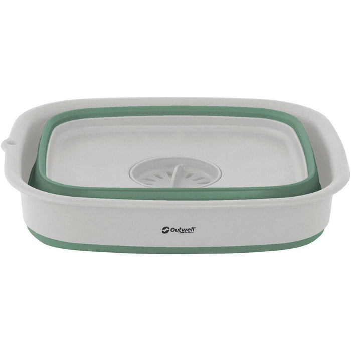 Outwell Collaps Callapsible Wash Bowl with Drain - Shadow Green Outwell - Dynamic Drive
