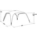 Outwell Summer Lounge XL 3 x 3 Event Shelter Gazeebo with UPF 50+ Outwell - Dynamic Drive