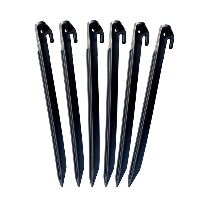 Olpro Pack of 6 Extra Long and Strong 30cm Nylon Tent Peg Olpro - Dynamic Drive