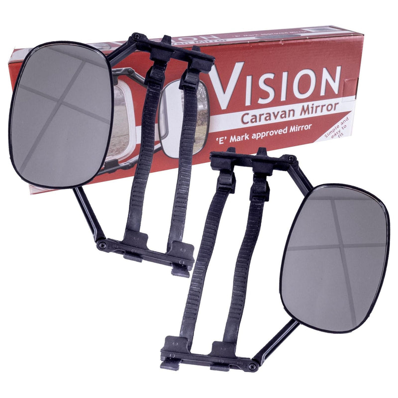 Pair 4x4 Van Caravan Trailer Motorhome Towing Mirrors Vision E Approved Vision - Dynamic Drive