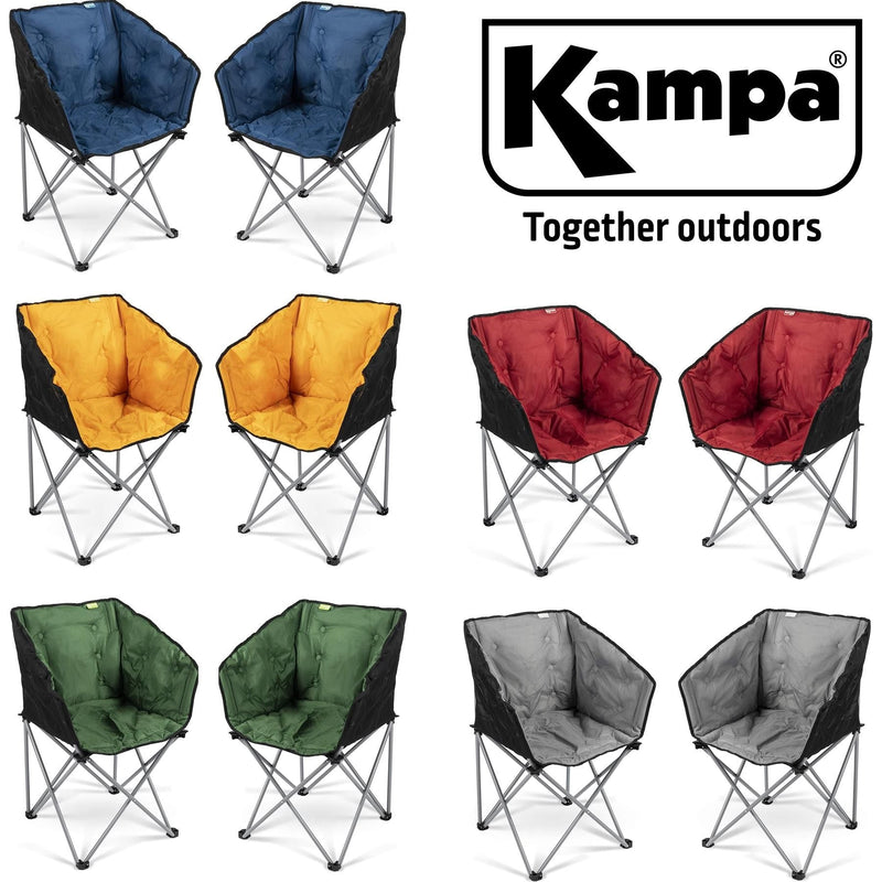 Pair of Kampa Padded Camping Tub Chair Kampa - Dynamic Drive