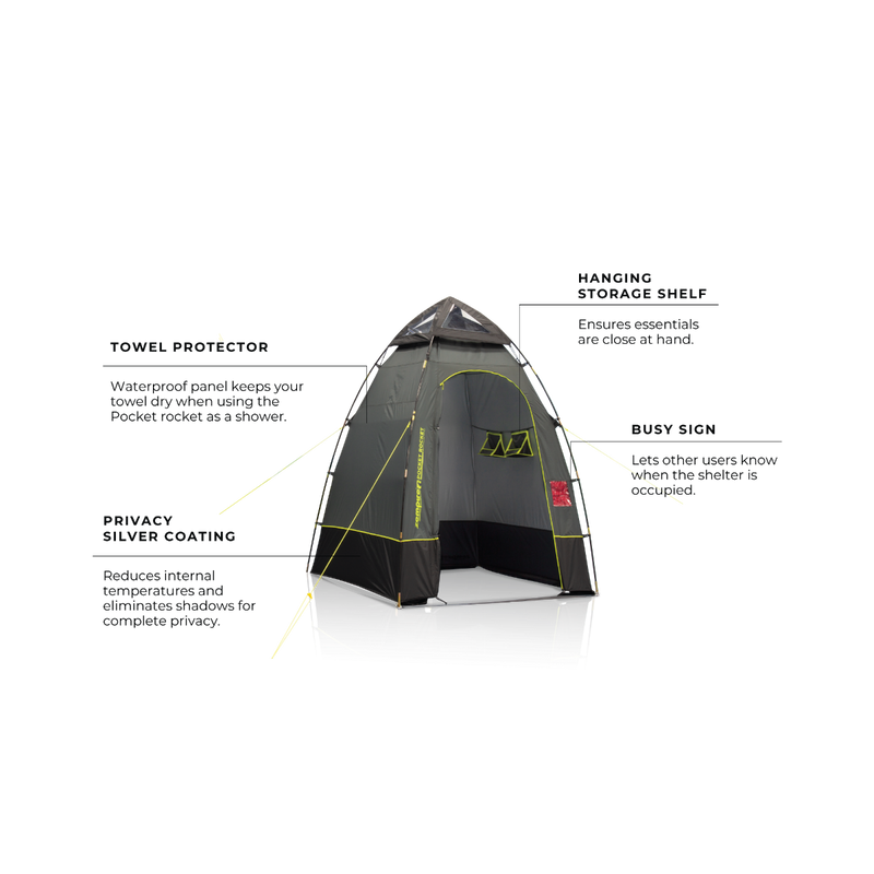 Zempire Pocket Rocket Shower Tent Zempire - Dynamic Drive