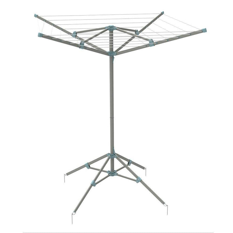 Portable 4 Arm Aluminium Clothes Line Camping Caravan Washing Airer Dryer Via Mondo - Dynamic Drive