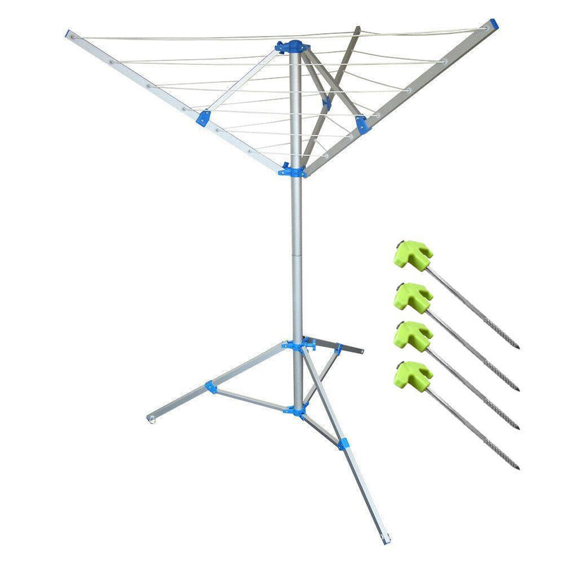 Portable Aluminium Clothes Line Via Mondo Camping Caravan Washing Airer Dryer Via Mondo - Dynamic Drive