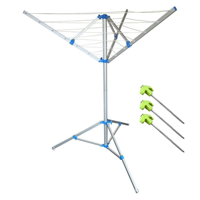 Portable Aluminium Clothes Line Via Mondo Camping Caravan Washing Airer Dryer Via Mondo - Dynamic Drive