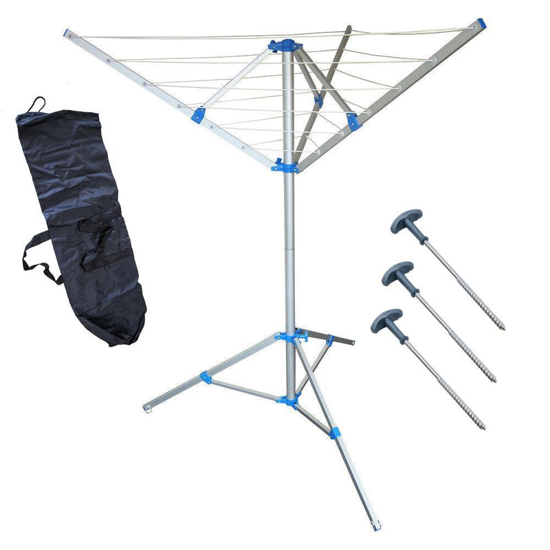 Portable Aluminium Clothes Line Via Mondo Camping Caravan Washing Airer Dryer Via Mondo - Dynamic Drive