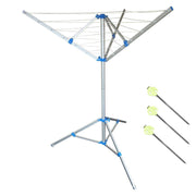 Portable Aluminium Clothes Line Via Mondo Camping Caravan Washing Airer Dryer Via Mondo - Dynamic Drive
