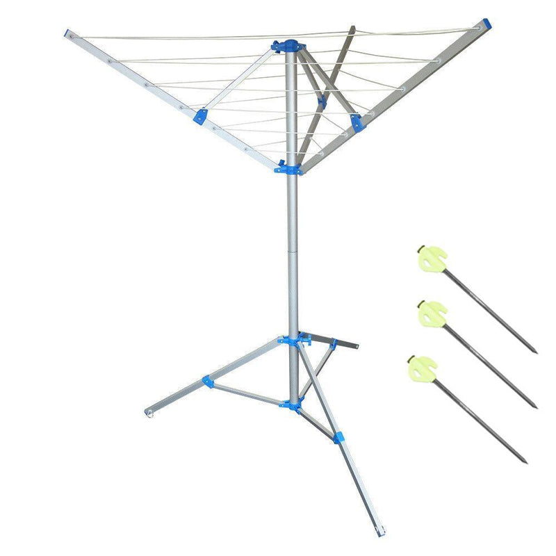 Portable Aluminium Clothes Line Via Mondo Camping Caravan Washing Airer Dryer Via Mondo - Dynamic Drive
