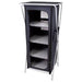 Portable Camping Storage Cabinet Folding Canvas Wardrobe Clothes Cupboard Shelf Via Mondo - Dynamic Drive