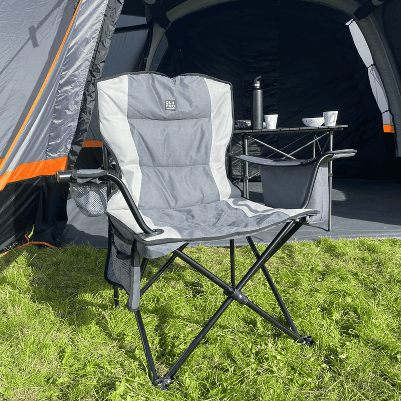 Olpro Henwick Chair Grey & Black Olpro - Dynamic Drive
