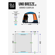Olpro Uno Breeze v2 Campervan Awning Olpro - Dynamic Drive