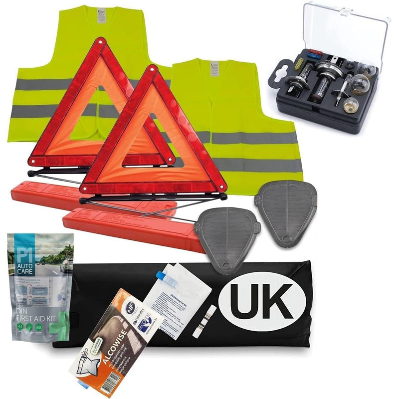 Premium European Car Driving Travel Kit Emergency EU Abroad Europe UKB4C - Dynamic Drive