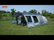 Coleman Tunnel Tent Meadowood 6L 6 Person Black Out Bedrooms Grey Camping Garden Coleman - Dynamic Drive