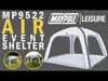 Maypole Outdoor Inflatable Ground Grass Travel Air Event Shelter Gazebo MP9522 Maypole - Dynamic Drive
