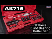 Blind Bearing Puller Set 12Pc Sealey - Dynamic Drive
