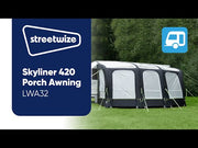 Leisurewize Skyliner 420 Caravan Single Inflation Point Air Porch Awning LWA32 Leisurewize - Dynamic Drive