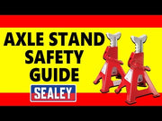 Sealey Trolley Jack 3 Tonne Standard Chassis with AXLe Stands (Pair) 3tonne Capa Sealey - Dynamic Drive