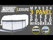 Maypole 4 Pole 3 Panel Strong Windbreak Maypole - Dynamic Drive