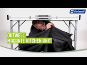 Outwell Magante Camping Kitchen Unit Storage Unit Cupboard Folding Outwell - Dynamic Drive