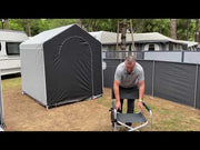 2 Isabella Directors Chair Dark Grey Caravan Garden Camping Isabella - Dynamic Drive