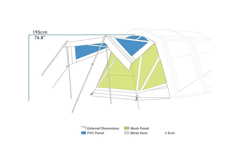 Zempire Pro III/II Awning Wall Set V2 Tent Accessory Zempire - Dynamic Drive