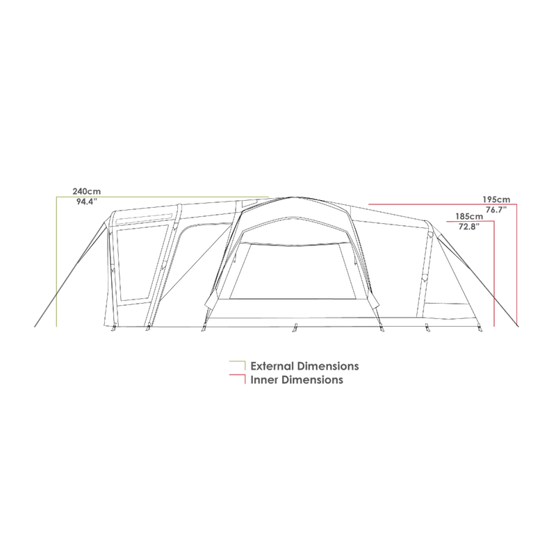 Pro III V2 Inflatable Air Tent PRO SERIES Zempire - Dynamic Drive