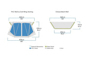 Zempire Pro TL TC Awning Wall Set V2 Tent Accessory Zempire - Dynamic Drive