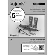 Purpleline Scissor Kojack Caravan Jack Lesiure 1500kg Limit 5 Year Warranty Purpleline - Dynamic Drive