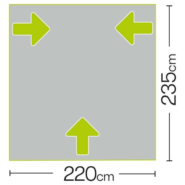 Quest Falcon 220 Super Lightweight Air Inflatable Caravan Porch Awning 2022 Quest - Dynamic Drive