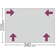 Quest Premium Steel Poled Kensington Caravan Porch Awning Any Season Quest - Dynamic Drive