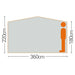 Quest Screen House 6 Pro Quick Pitch Camping Shelter Quest - Dynamic Drive